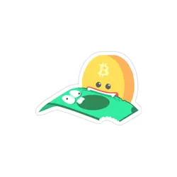 استیکر لپ تاپ بیت کوین بخرید!