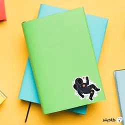 استیکر لپ تاپ استیکر لپ تاپ فیزیک - فضانورد