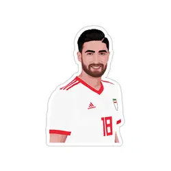 استیکر لپ تاپ تیم ملی ایران - علیرضا جهانبخش