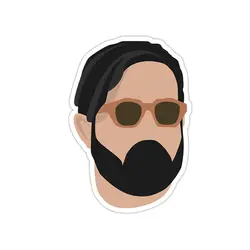 استیکر لپ تاپ - شمس آبادی خوش‌تیپ!