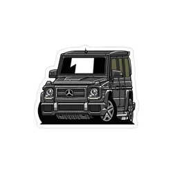 استیکر لپ تاپ خودرو benz - بنز مدل شاسی بلند