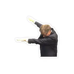 استیکر لپ تاپ بیل گیتس - بیل گیتس خوشحال