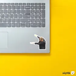 استیکر لپ تاپ بیل گیتس - بیل گیتس خوشحال