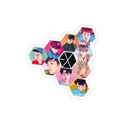 استیکر لپتاپ EXO Band