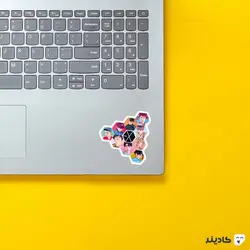 استیکر لپتاپ EXO Band