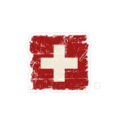 استیکر لپ تاپ سوییس - پرچم کشور سوییس