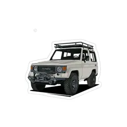 استیکر لپ تاپ شرکت Toyota - تویوتا لندکروزر