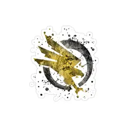 استیکر لپ تاپ جنرال - لوگوی زرد بازی