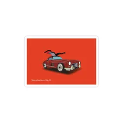 استیکر لپ تاپ خودرو benz - بنز مدل کلاسیک