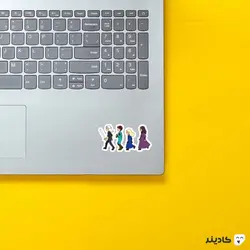 استیکر لپ تاپ ویچر - چیبی ویچر فام
