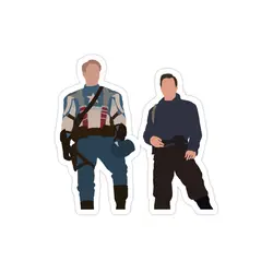 استیکر لپ تاپ باکی و استیو