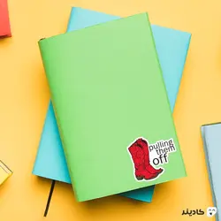 استیکر لپ تاپ آشنایی با مادر - کفش های قرمز