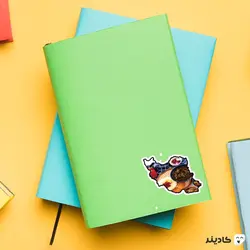 استیکر لپ تاپ قرمه سبزی دوست‌ داشتنی