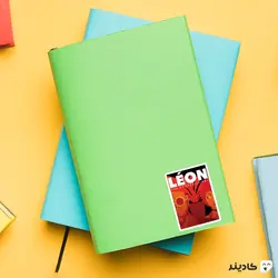 استیکر لپ تاپ پوستر کارتونی لئون حرفه ای