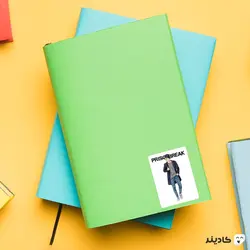 استیکر لپ تاپ فرار از زندان - پوستر مایکل در حال راه رفتن
