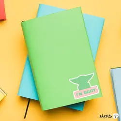 استیکر لپ تاپ بیبی یودا 2
