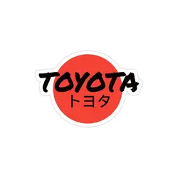 استیکر لپ تاپ شرکت Toyota - لوگو شرکت تویوتا