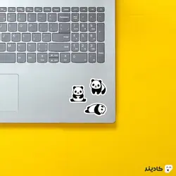 استیکر لپ تاپ پانداهای کیوت