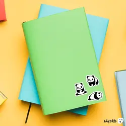 استیکر لپ تاپ پانداهای کیوت