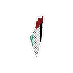 استیکر لپ تاپ جنگ - پرچم فلسطین با چپیه