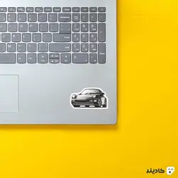 استیکر لپ تاپ شرکت porsche - پورشه ۹۱۱ رخ از جلو