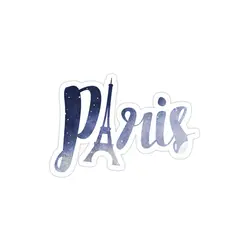 استیکر لپ تاپ فرانسه - تایپوگرافی پاریس