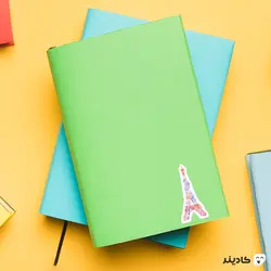 استیکر لپ تاپ فرانسه - برج ایفل مملو از گل