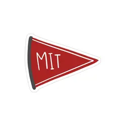 استیکر لپ تاپ استیکر علمی - لوگوی MIT روی پیتزا