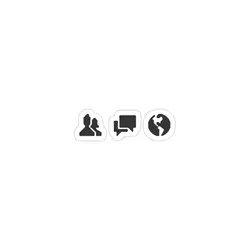 استیکر لپ تاپ مارک زاکربرگ - ایکون های فیسبوک