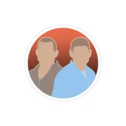 استیکر لپ تاپ فرار از زندان - پوستر مایکل و برادرش
