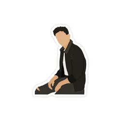 استیکر لپ تاپ مانی هیست - طرح سیاه سفید دنور