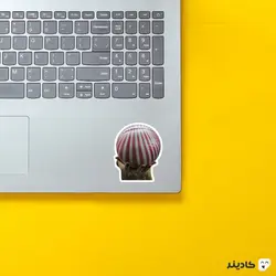 استیکر لپ تاپ توپ دولایه