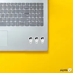 استیکر لپ تاپ نحوه صحیح ماسک زدن!