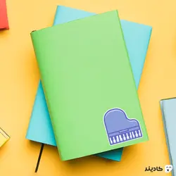 استیکر لپ تاپ - پیانو