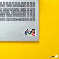 استیکر لیلو و استیچ و گرامافون