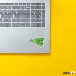 استیکر لپتاپ لبخند تمساح