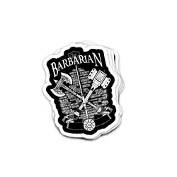 استیکر دانجنز اند دراگونز Barbarian D12 سیاه