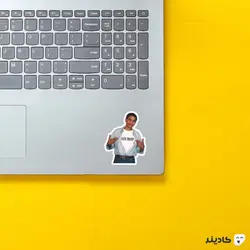 استیکر لپ تاپ کشور ایالات متحده آمریکا - ارادت ویژه اوباما به دونالدو ترامپ