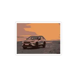 استیکر لپ تاپ شرکت Toyota - رخ از تویوتا راو فور