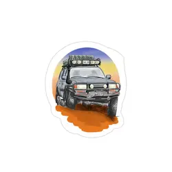 استیکر لپ تاپ شرکت Toyota - سلطان لندکروزر در کمپینگ