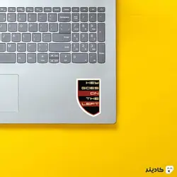 استیکر لپ تاپ شرکت porsche - شعار شرکت پورشه