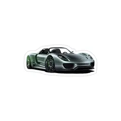 استیکر لپ تاپ شرکت porsche - پورشه ۹۱۸ اسپایدر