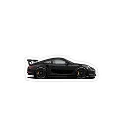 استیکر لپ تاپ شرکت porsche - پورشه 911 GT3 RS سیاه رنگ