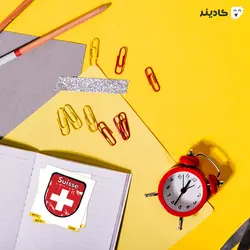 استیکر لپ تاپ سوییس - طراحی پرچم کشور سوییس