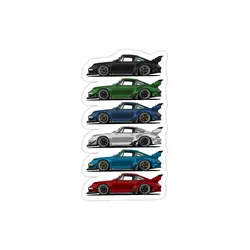 استیکر لپ تاپ شرکت porsche - مدل‌های مختلف خودرو پورشه