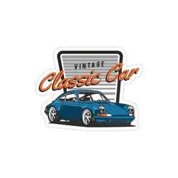 استیکر لپ تاپ شرکت porsche - پورشه ۹۱۱ کلاسیک