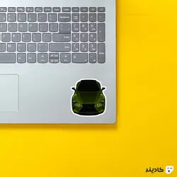 استیکر لپ تاپ لکسوس - رنگ سبز مدل جذاب لکسوس