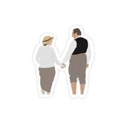 استیکر لپ تاپ دانتون ابی - کارسون و خانم هیوز