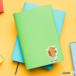 استیکر لپ تاپ سریال تد لاسو - بیسکویت با تایپوگرافی