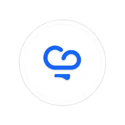 استیکر لپ‌تاپ پشتیبان - دایره و سفید